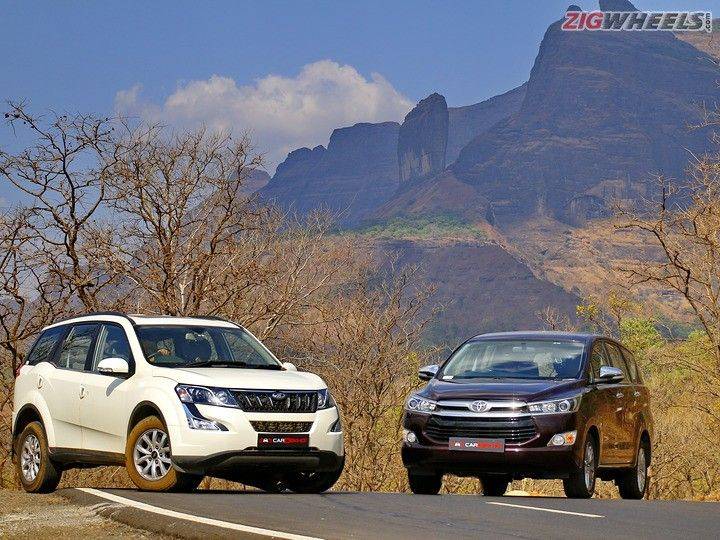 Toyota Innova Crysta Automatic Vs Mahindra XUV500 AT Comparison Review