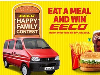 Maruti Suzuki & McDonald's launch car for a meal offer, called the 'Eeco-Meal'