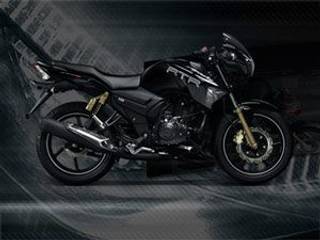 TVS Apache RTR 180 in new matte black colour