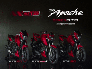 TVS Apache RTR Series Set To Paint It Red