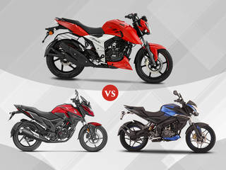 TVS Apache RTR 160 4V vs Honda X-Blade vs Bajaj Pulsar NS 160: Spec Comparison