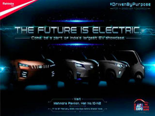 Mahindra Gives Us A Glimpse Of Its EV Lineup For Auto Expo 2020
