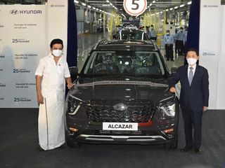 The Alcazar Rolled Out Of Facility In Tamil Nadu, Setting A New Record For Hyundai