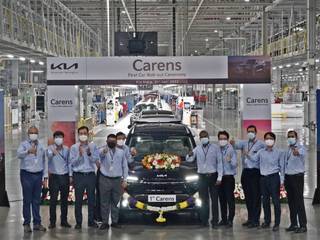 The First Kia Carens Unit Rolls Out Ahead Of February 2022 Launch