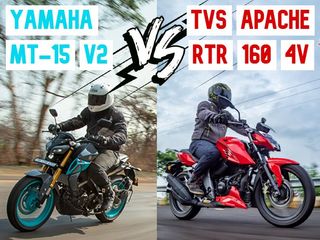 How Much Faster Is The Yamaha MT-15 V2 Than The TVS Apache RTR 160 4V?