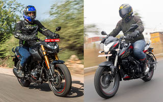 In 8 Images: Hero Xtreme 160R 4V vs Bajaj Pulsar NS160 Compared