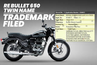 Royal Enfield Bullet 650 Twin Name Trademark Filed