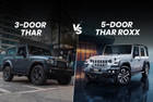 2024 5-door Mahindra Thar ROXX vs 3-Door Thar: Specifications Compared