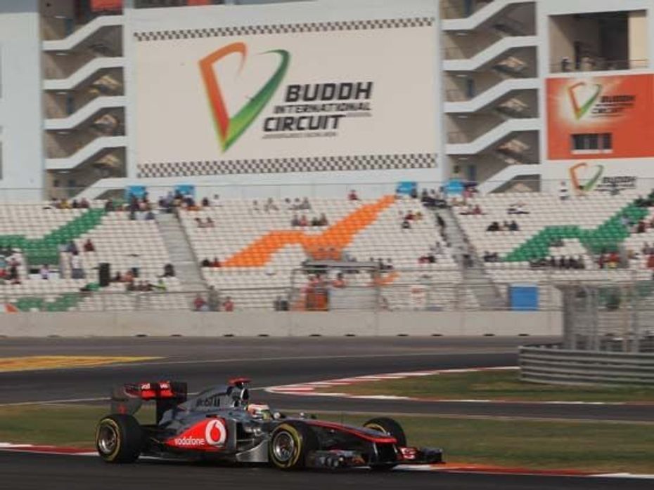 McLaren Mercedes at the Buddh International Circuit for the Indian GP