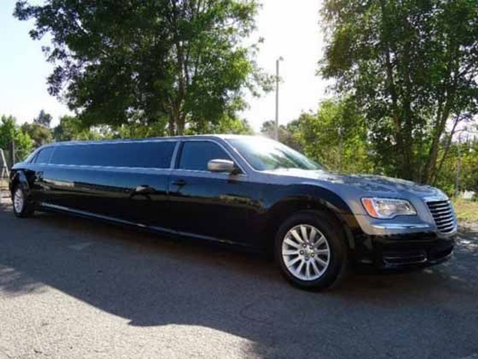 A modified Chrysler 300C stretch Limo