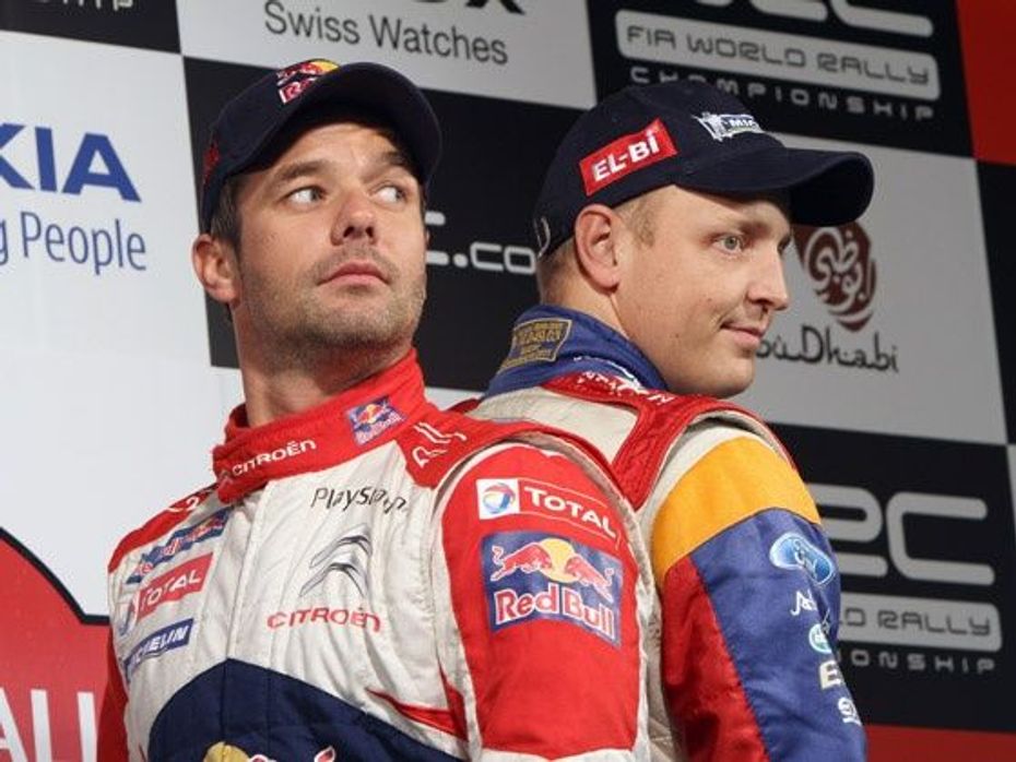 Mikko Hirvonen and Sebastien Loeb