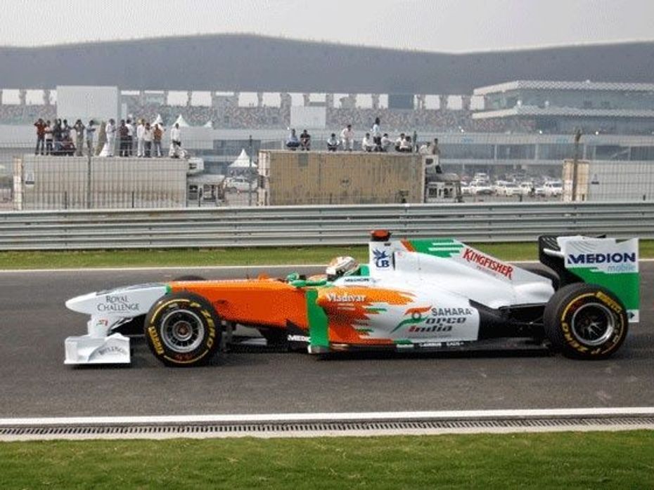 Force India on track