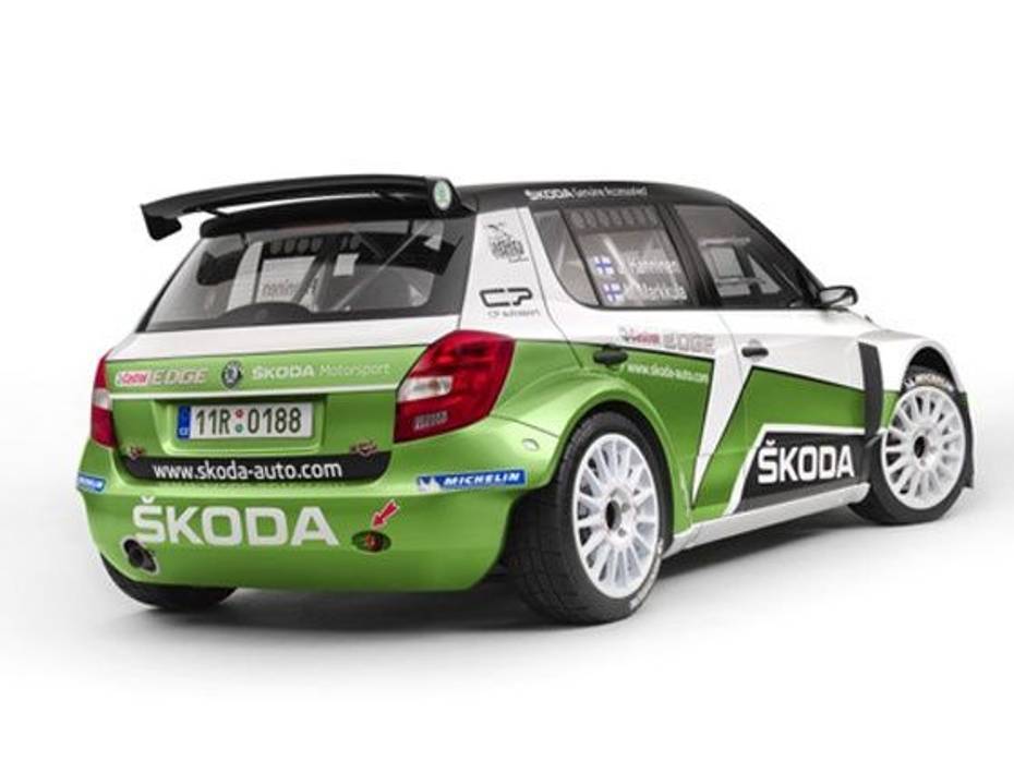 Skoda Fabia rally car