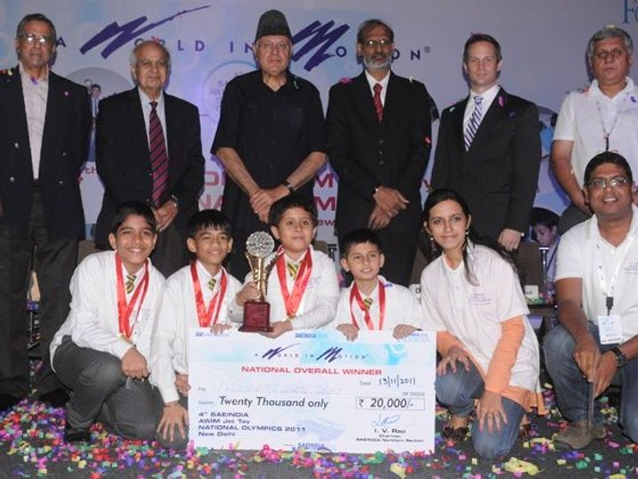 Winner of the 4th SAEIndia AWIM National Jet Toy Olympics