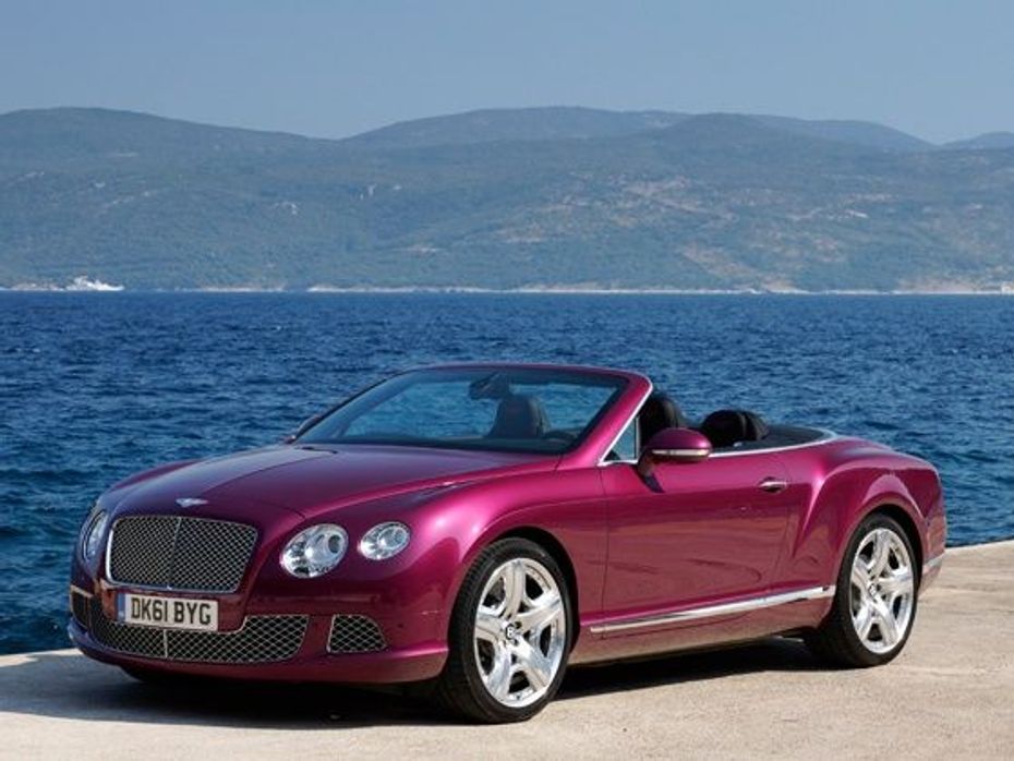 Bentley Continental GTC Convertible Front Angle Shot Bentley Continental GTC Convertible Front Angle Shot