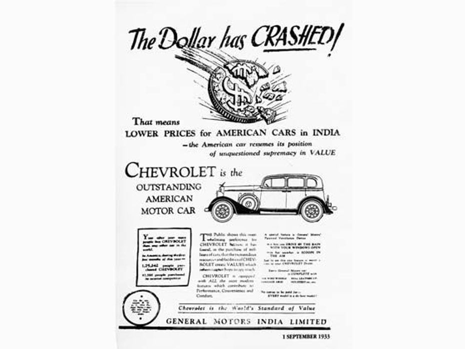 Chevrolet is the outstanding American Motor Car