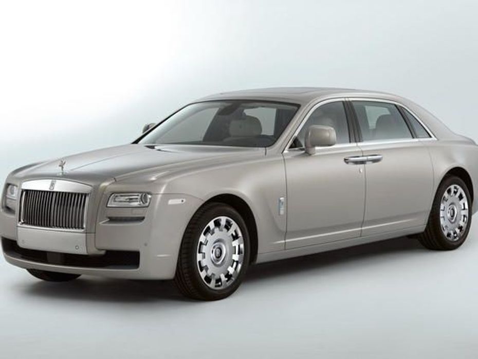 Rolls Royce Ghost Extended Wheelbase front three quart