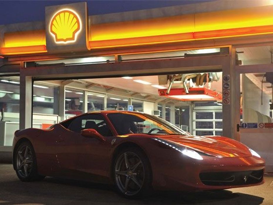 Shell Helix - Ferrari showcase rare photo exhibition details