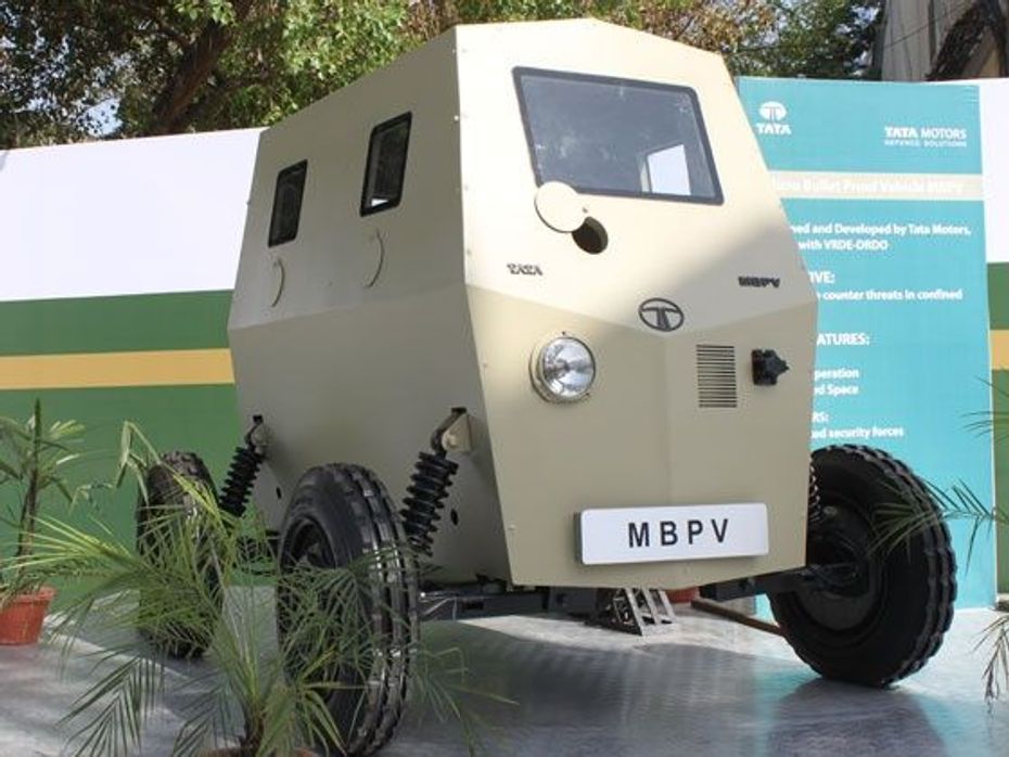 Tata motors defence micro bullet-proof vehicle MBPV