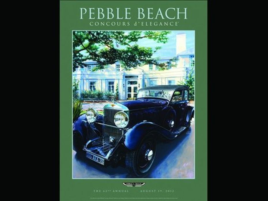 2012 Pebble Beach poster