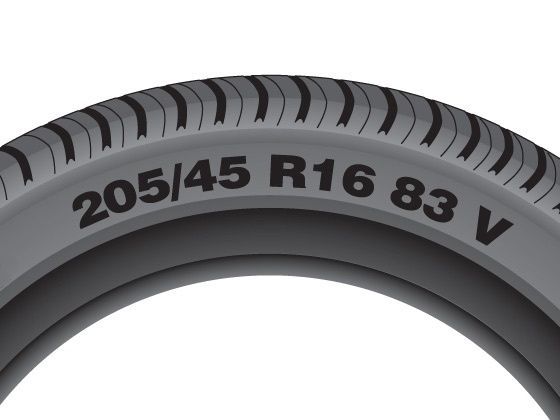 Tyre Rolling Diameter Chart