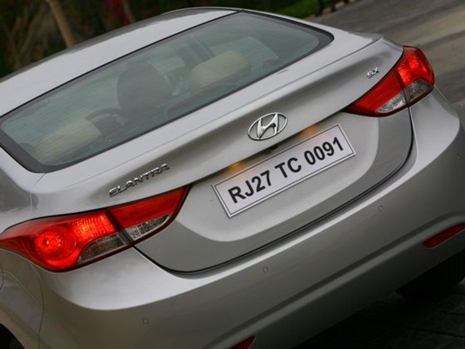 Hyundai Elantra rear view