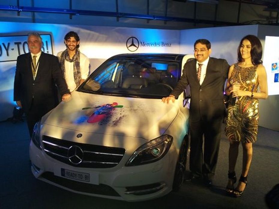 New Mercedes-Benz B-Class unveiled at the Buddh International Circuit