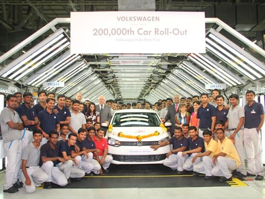 Volkswagen Vento rolls out its 200,000th car