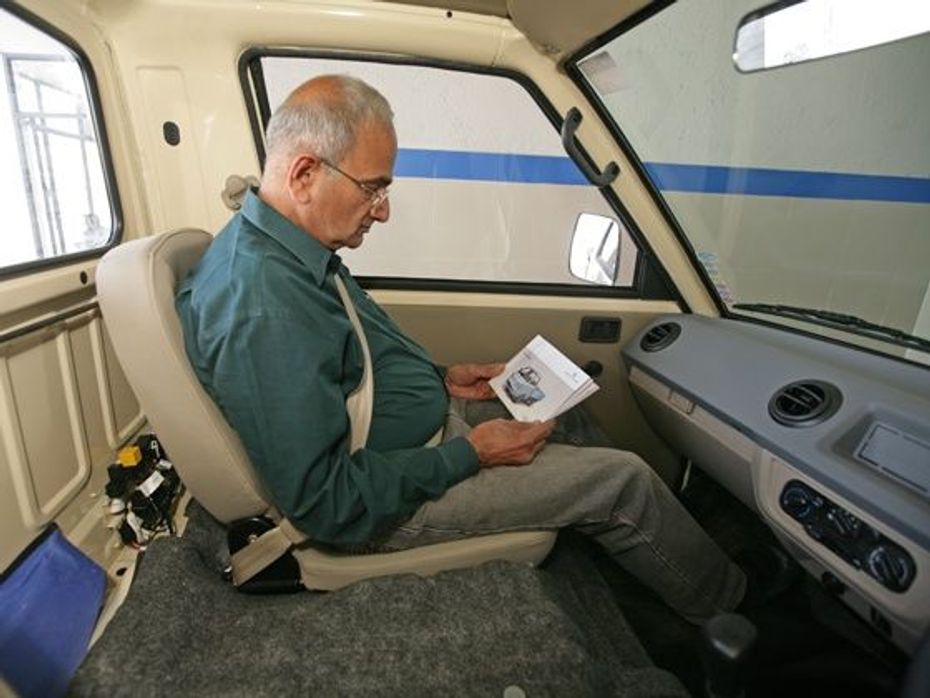 Ashok Leyland Dost driver legroom and comfort