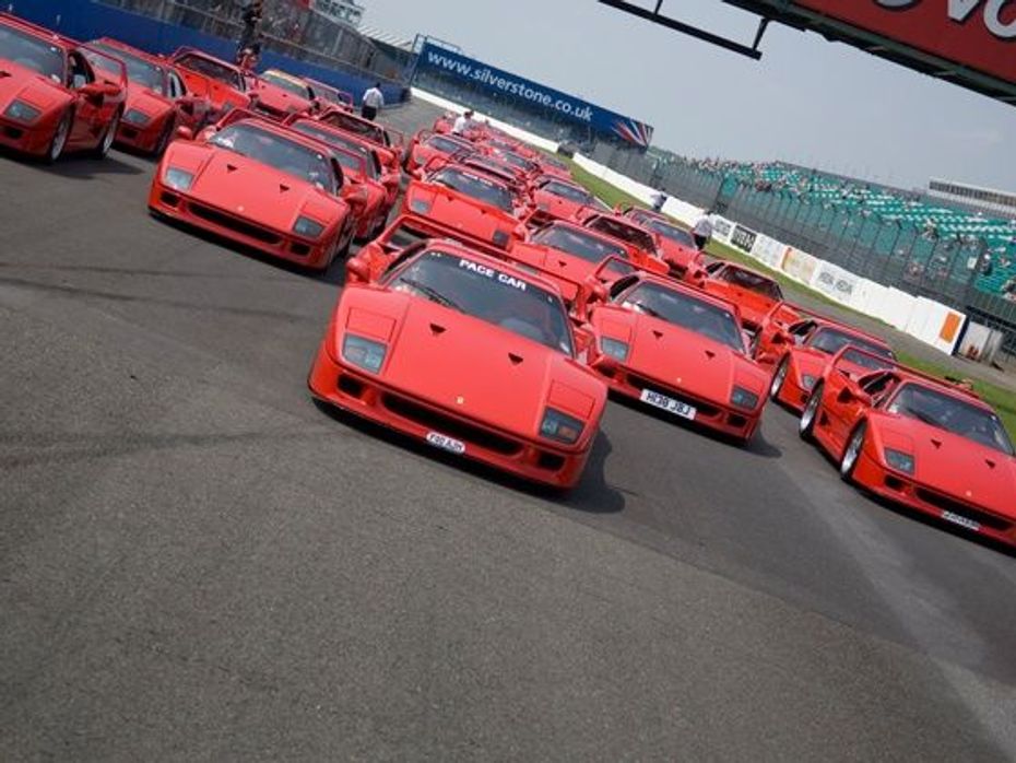 Ferraris at the Silverstone Classic