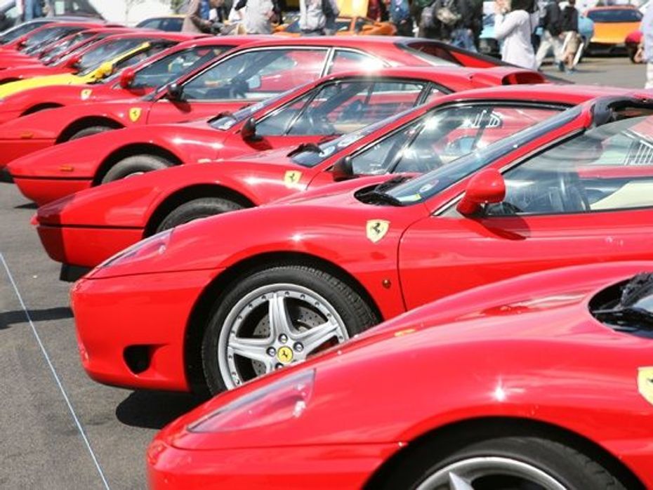 Ferraris at the Silverstone Classic