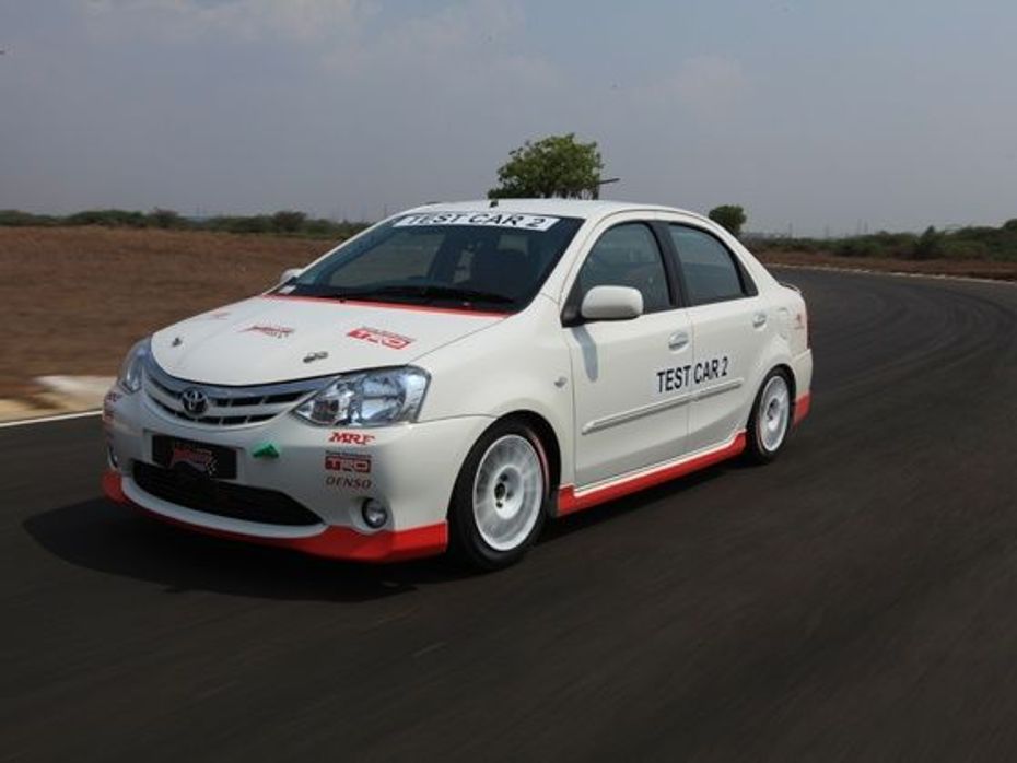 Toyota Etios Motor Racing Car Drive