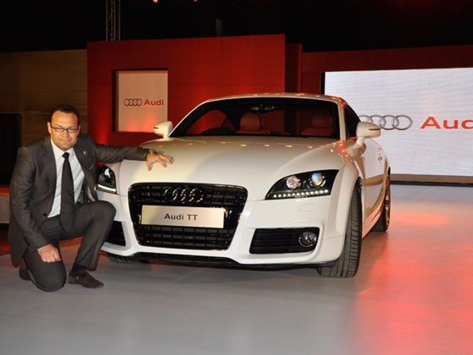Audi India Head Michael Perschke    at the Audi TT launch in Mumbai