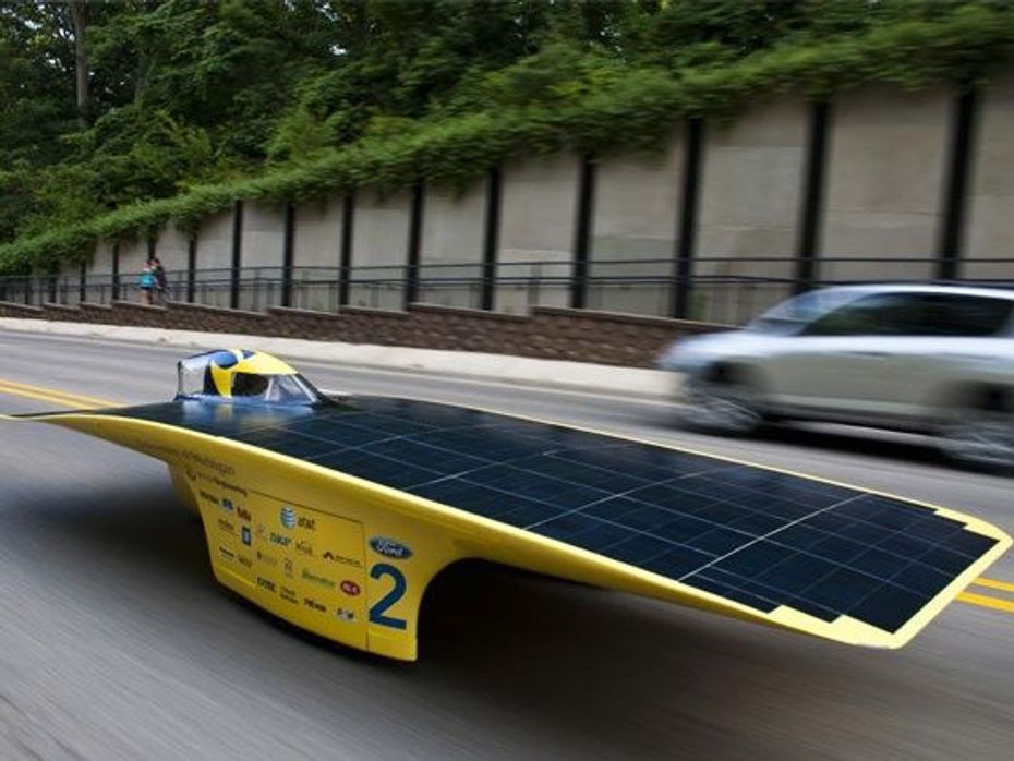 Solar-powered cars