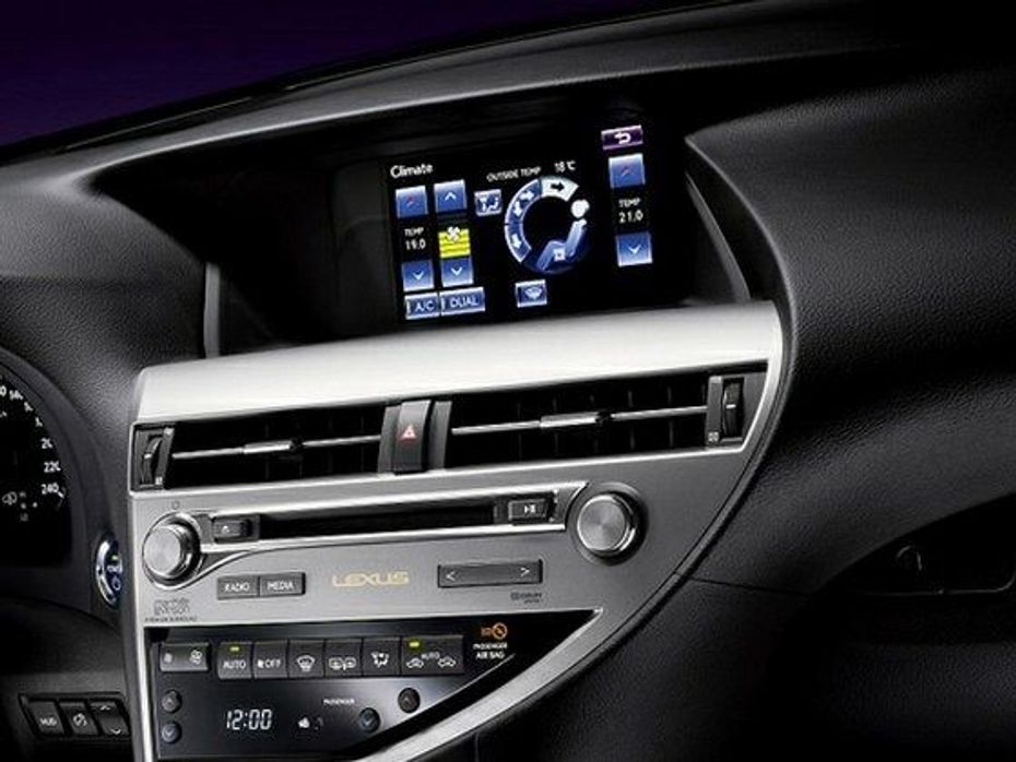 Lexus RX 450h infotainment screen