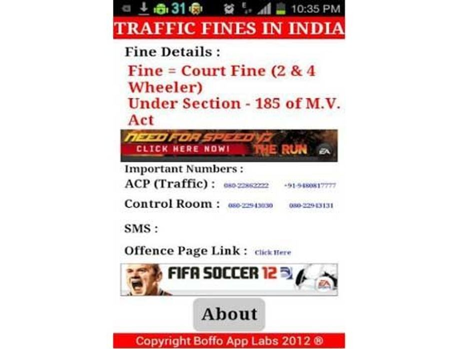 Traffic Fines India