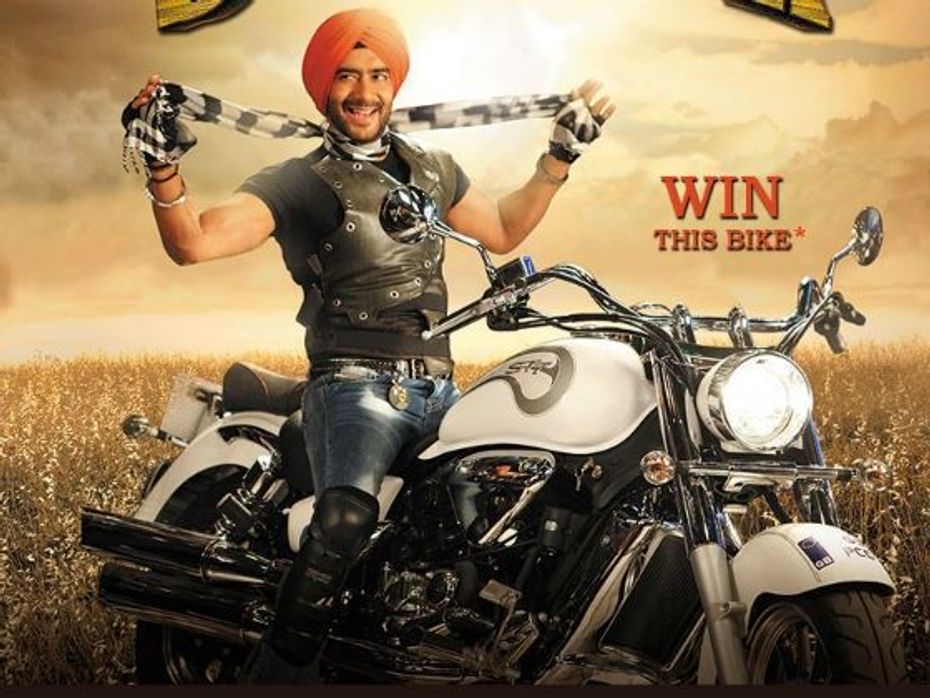 Ajay Devgn on a ST7 for Son Of Sardar contest