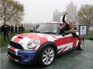 Women set world record for most people in a MINI