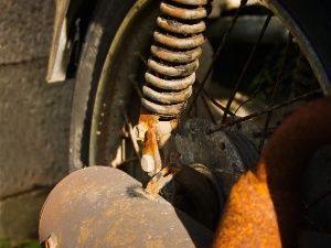 surface rust on motorcycle chain