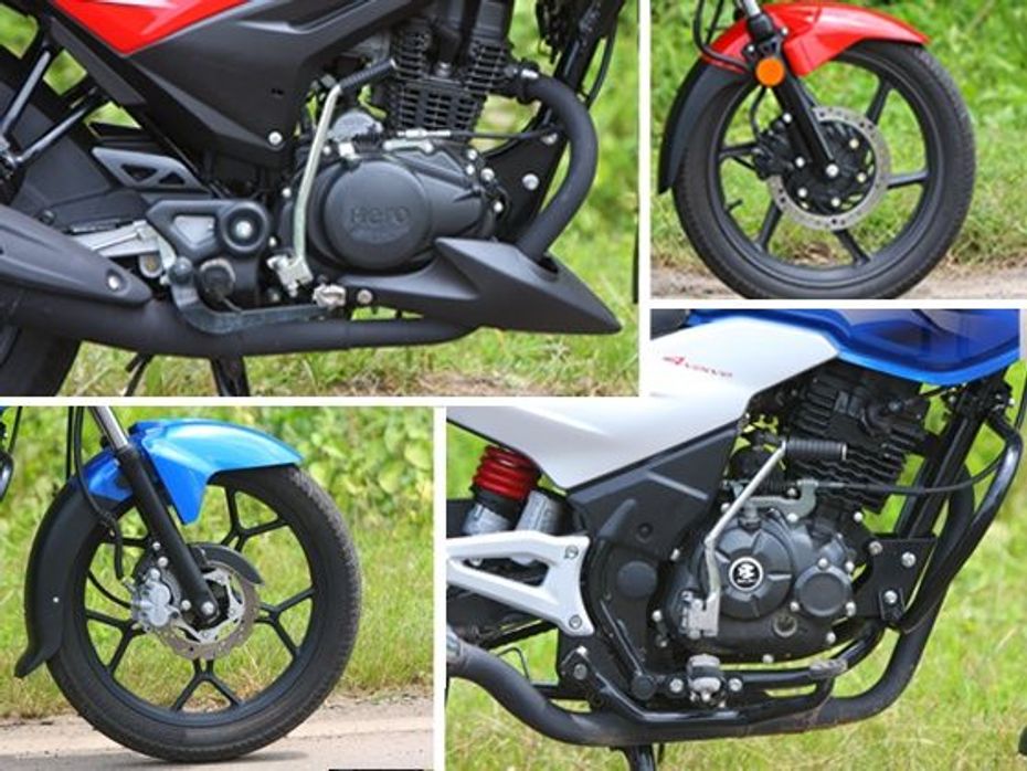 Bajaj Discover 125ST and the Hero Ignitor engine comparison