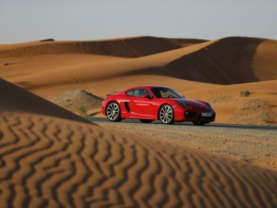 Porsche Cayman desert