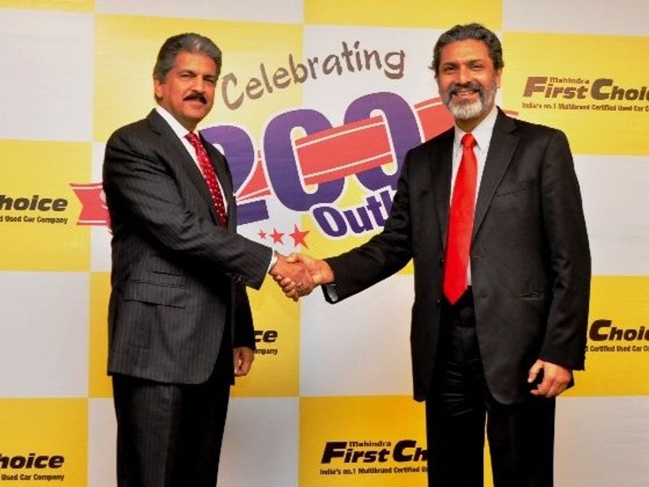 Anand Mahindra with Rajeev Dubey