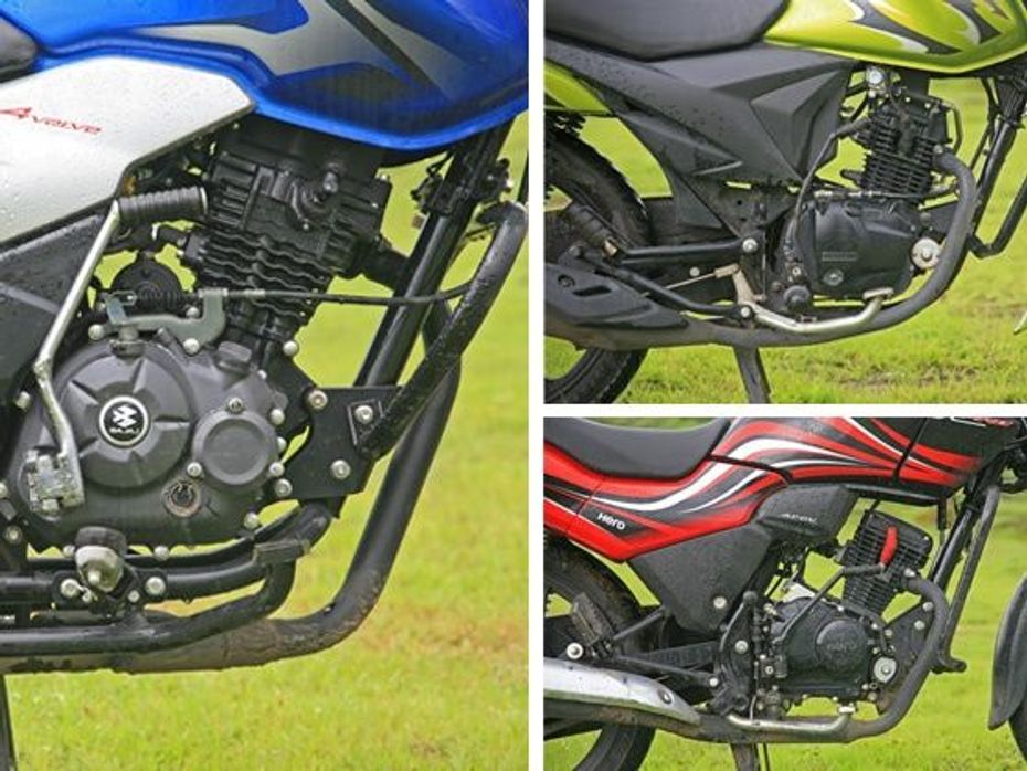 Discover 100T, Suzuki Hayate and Passion XPro engine