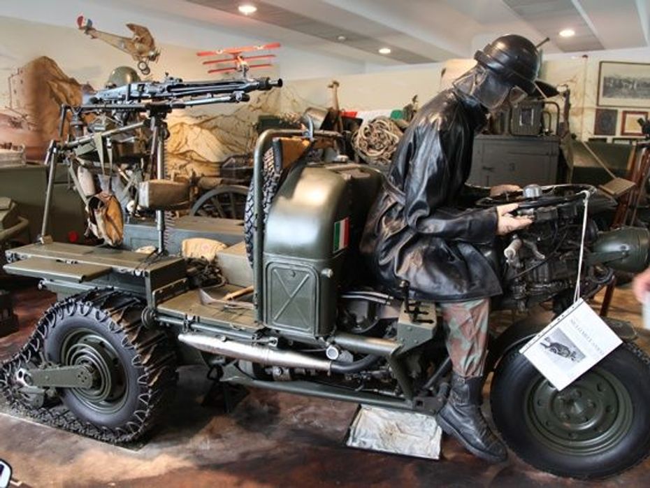 three-wheeled Guzzi-powered contraption
