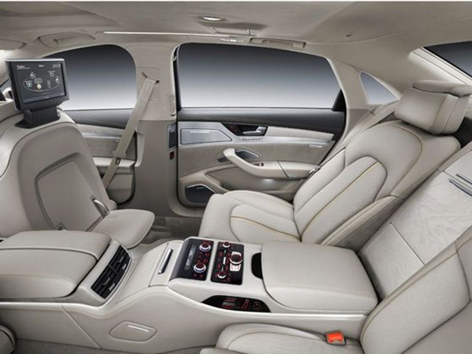 New Audi A8 rear passenger seating