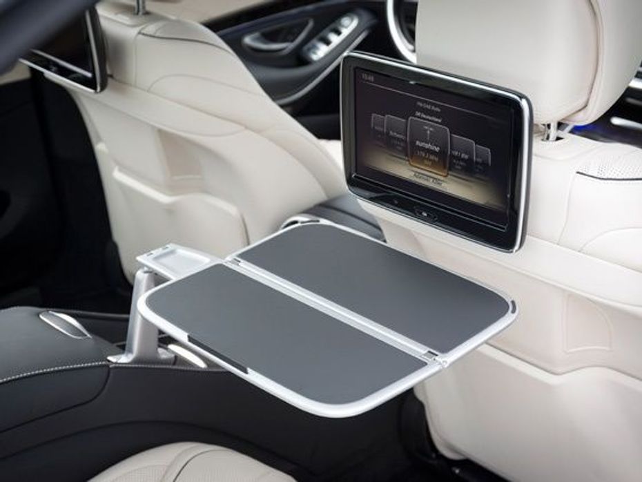 Mercedes-Benz S-Class in car entertainment screen