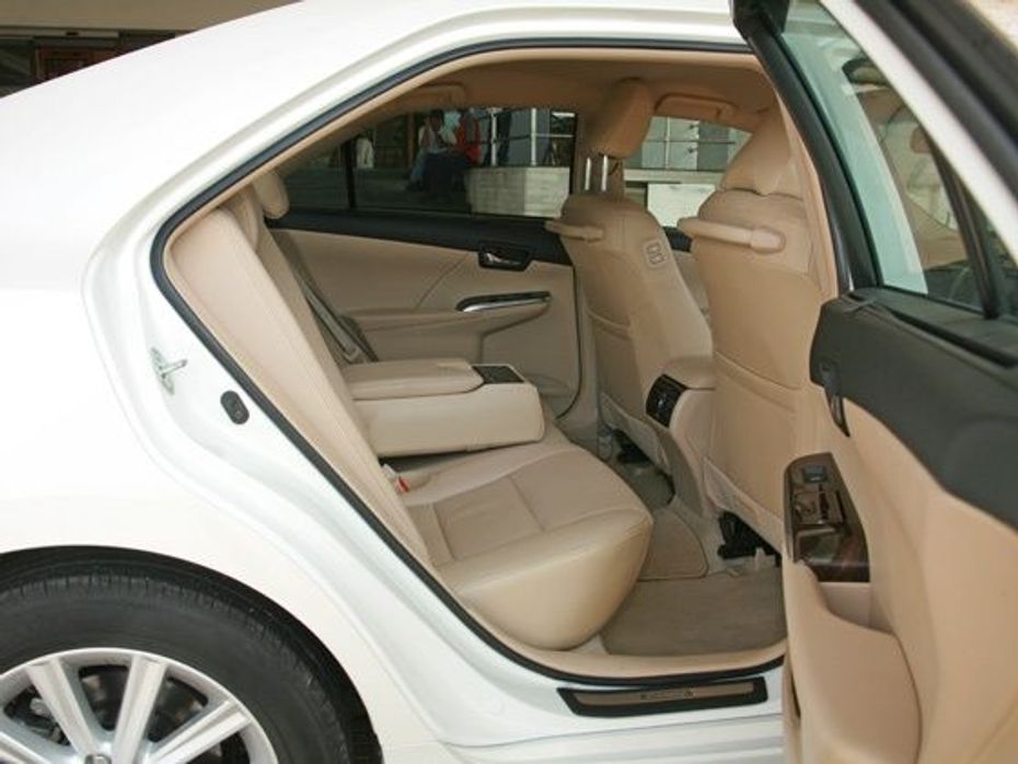 Toyota Camry Hybrid rear passenger seating