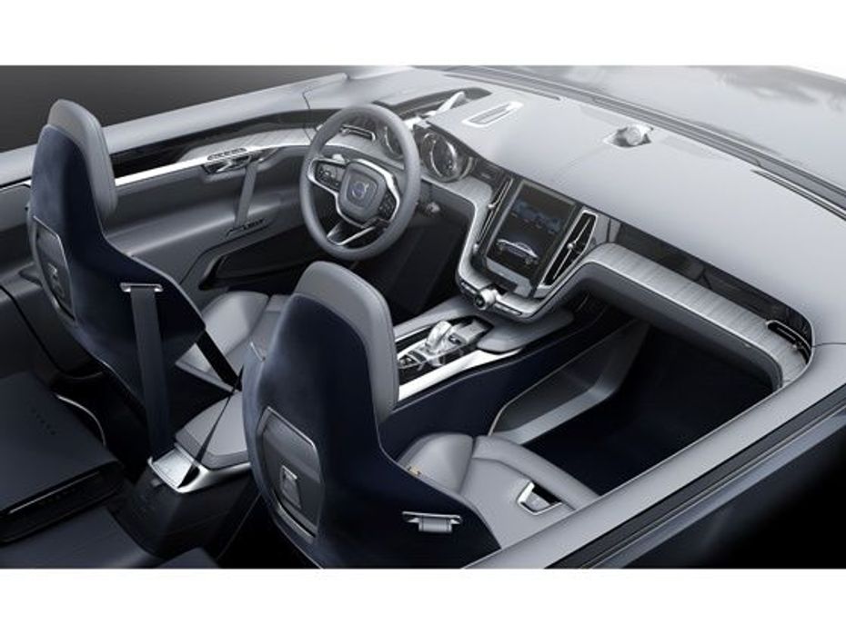 Volvo Concept Coupe interior cabin sketch