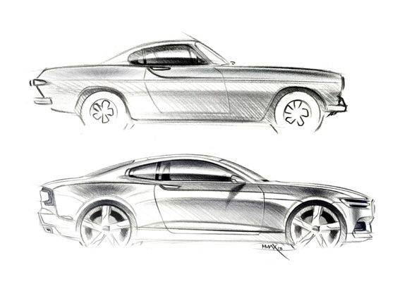 VOLVO compact SUV sketches on Behance