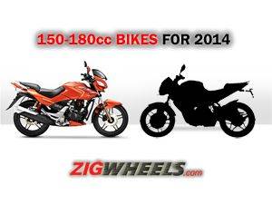 150 to 180cc motorcycles for 2014 ZigWheels